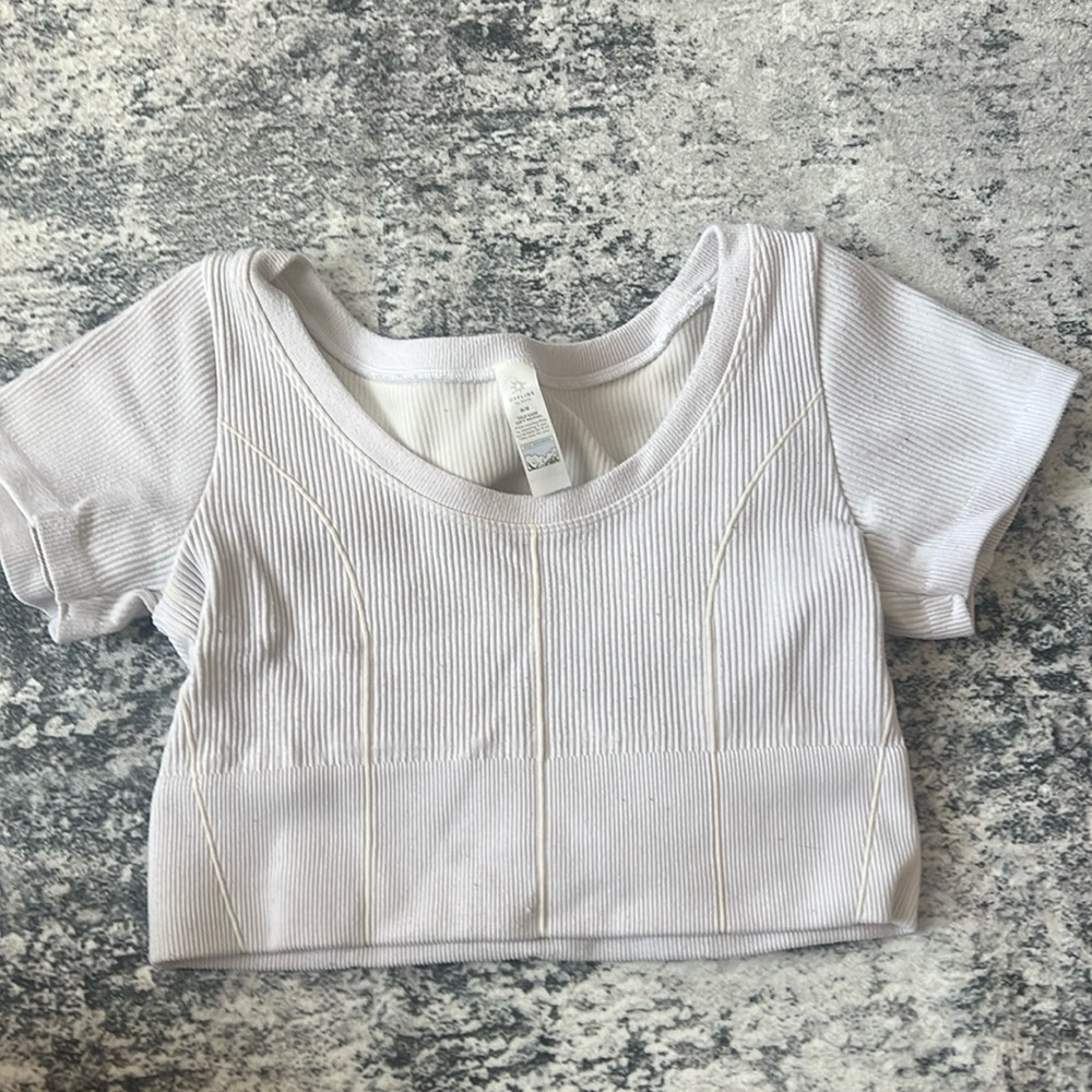 Off white cropped shirt